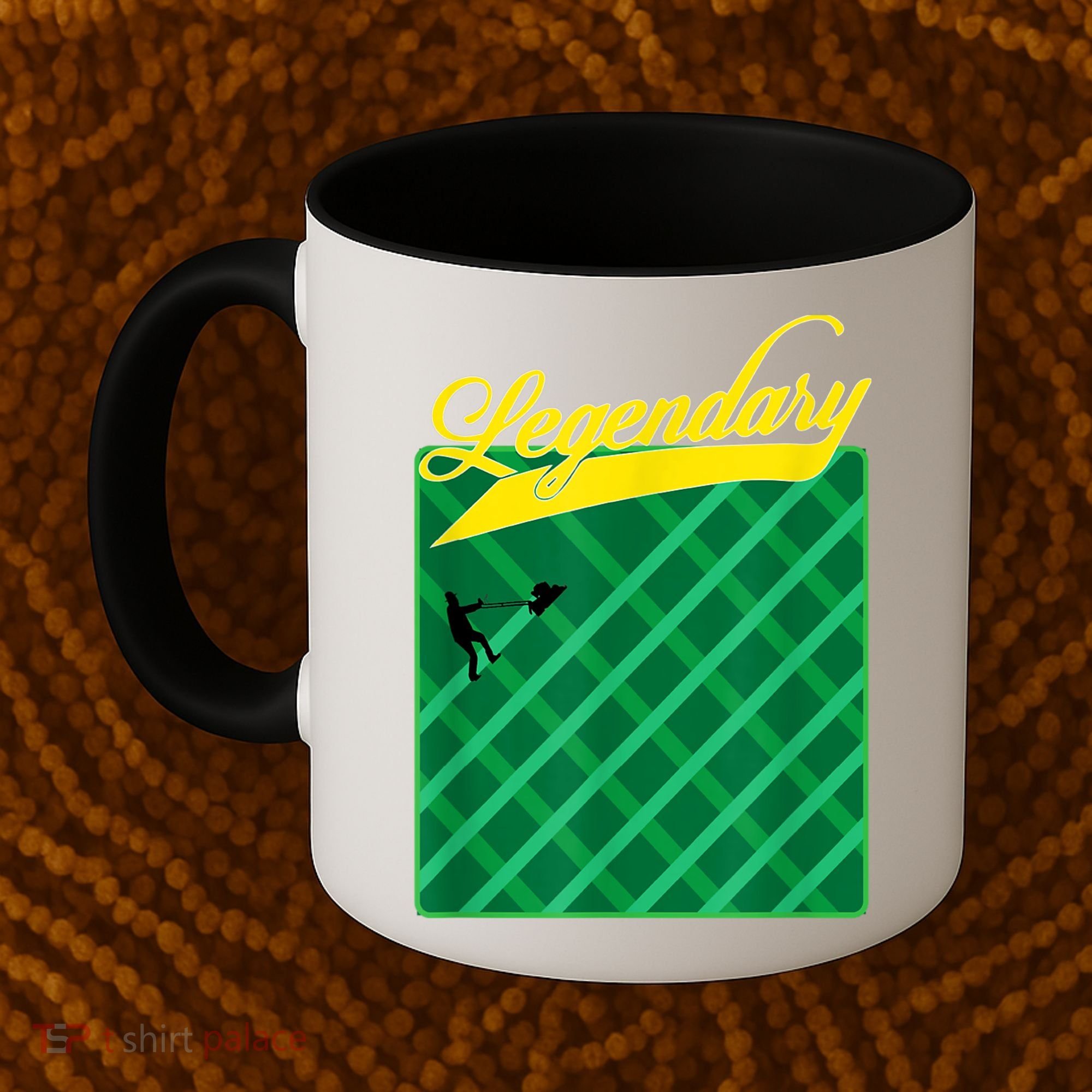 Lawn Mowing Grass Stripes Dad Shirt Funny Mow The Grass Coffee Mug