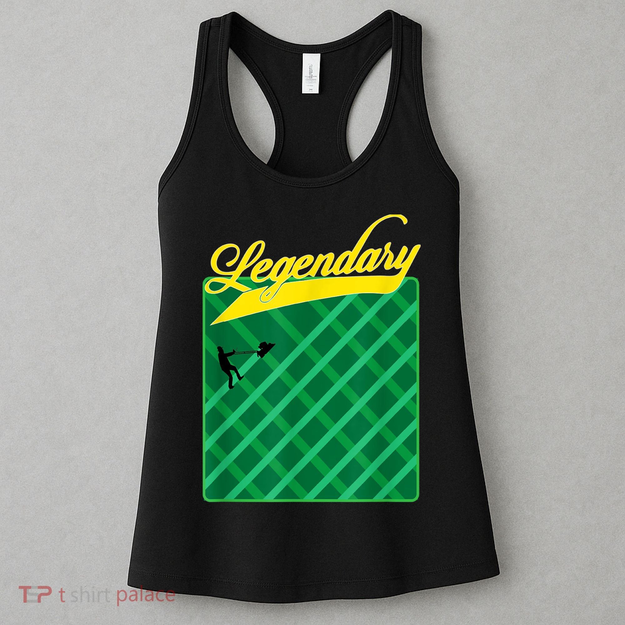 Lawn Mowing Grass Stripes Dad Shirt Funny Mow The Grass Women's Tank Top