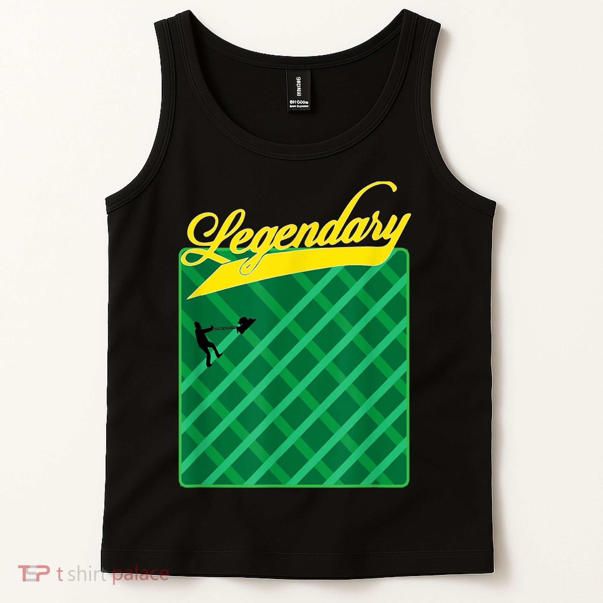 Lawn Mowing Grass Stripes Dad Shirt Funny Mow The Grass Tank Top