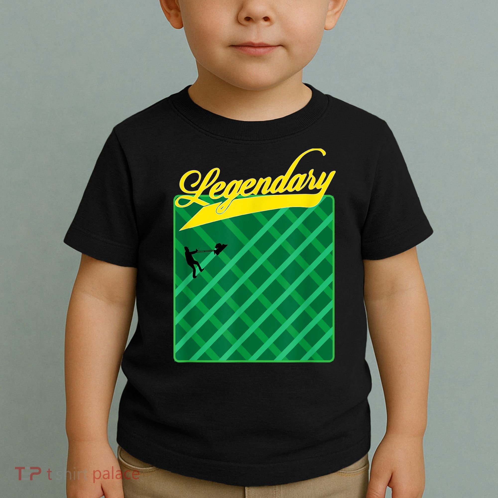 Lawn Mowing Grass Stripes Dad Shirt Funny Mow The Grass Toddler T-Shirt