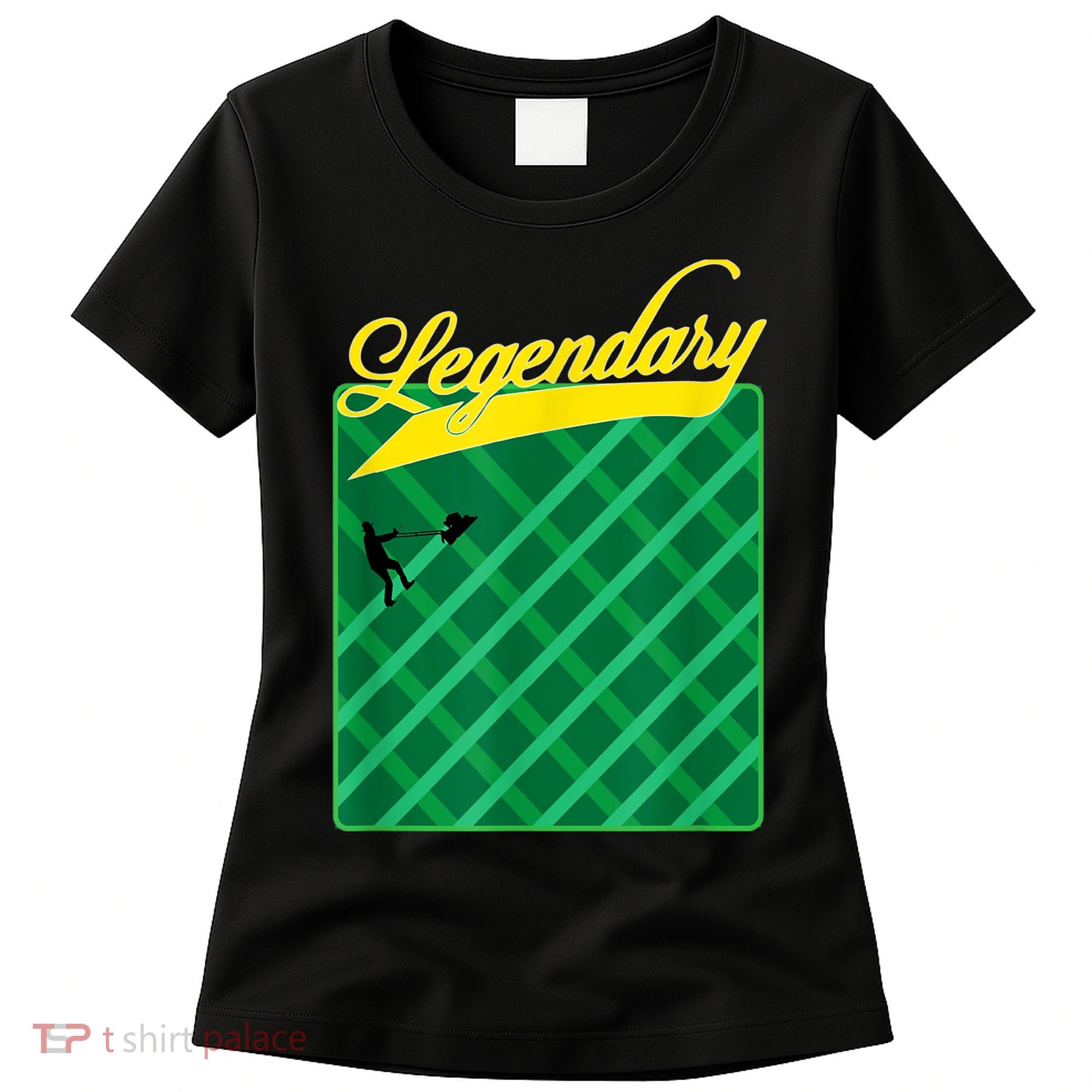 Lawn Mowing Grass Stripes Dad Shirt Funny Mow The Grass Women's T-Shirt