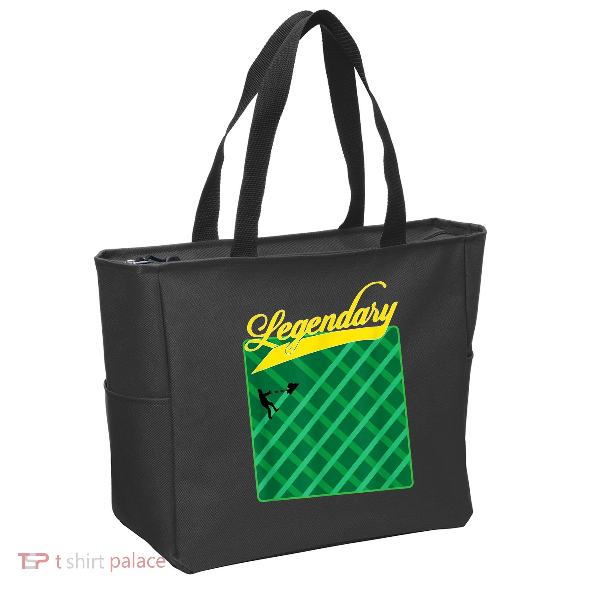 Lawn Mowing Grass Stripes Dad Shirt Funny Mow The Grass Tote Bag