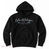 Lake Michigan Great Lakes Oars Graphic Hoodie thumb 0