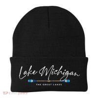 Lake Michigan Great Lakes Oars Graphic Beanie thumb 0