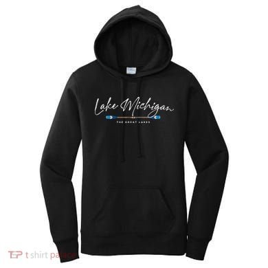 Lake Michigan Great Lakes Oars Graphic Women's Hoodie