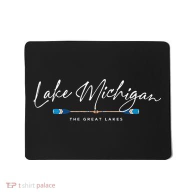 Lake Michigan Great Lakes Oars Graphic Mousepad