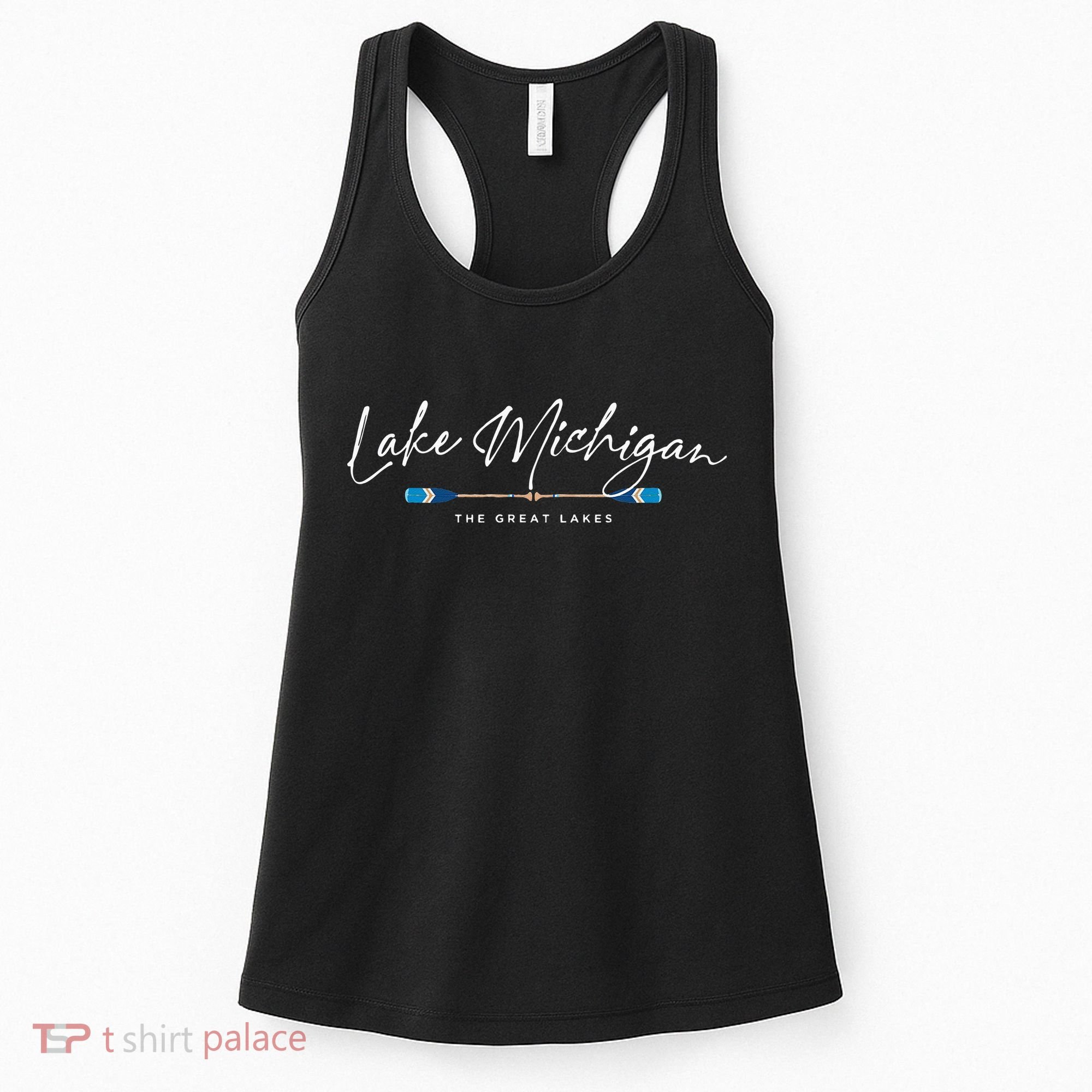 Lake Michigan Great Lakes Oars Graphic Women's Tank Top