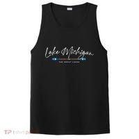 Lake Michigan Great Lakes Oars Graphic PosiCharge Competitor Tank thumb 0