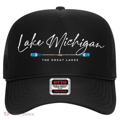 Lake Michigan Great Lakes Oars Graphic Hat