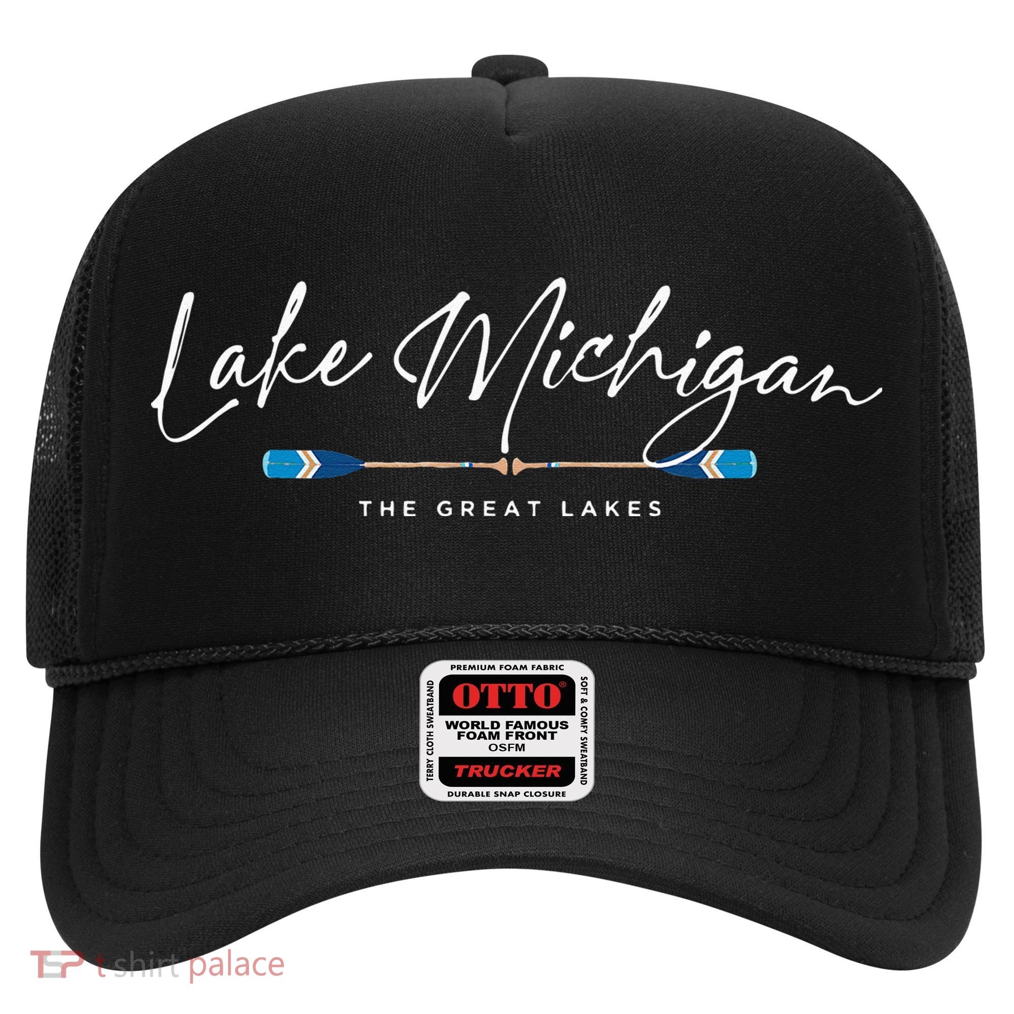 Lake Michigan Great Lakes Oars Graphic Hat
