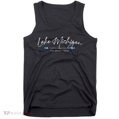 Lake Michigan Great Lakes Oars Graphic Tank Top