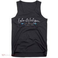 Lake Michigan Great Lakes Oars Graphic Tank Top thumb 0
