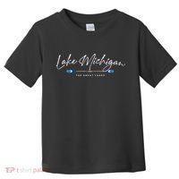 Lake Michigan Great Lakes Oars Graphic Toddler T-Shirt thumb 0