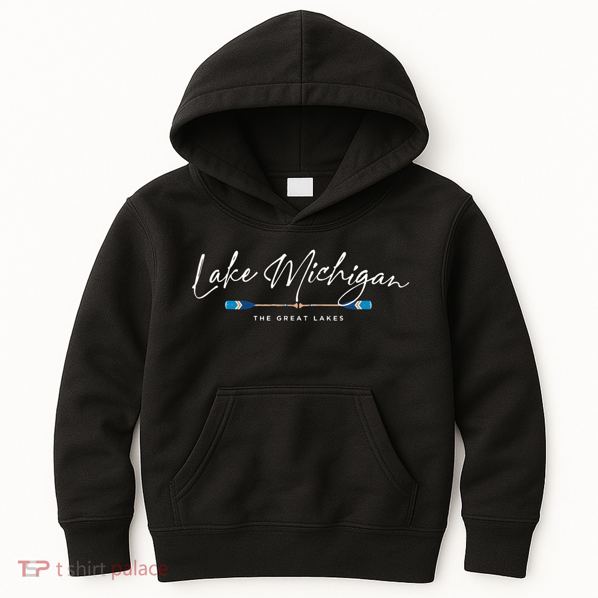 Lake Michigan Great Lakes Oars Graphic Kids Hoodie