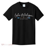 Lake Michigan Great Lakes Oars Graphic Kids T-Shirt thumb 0