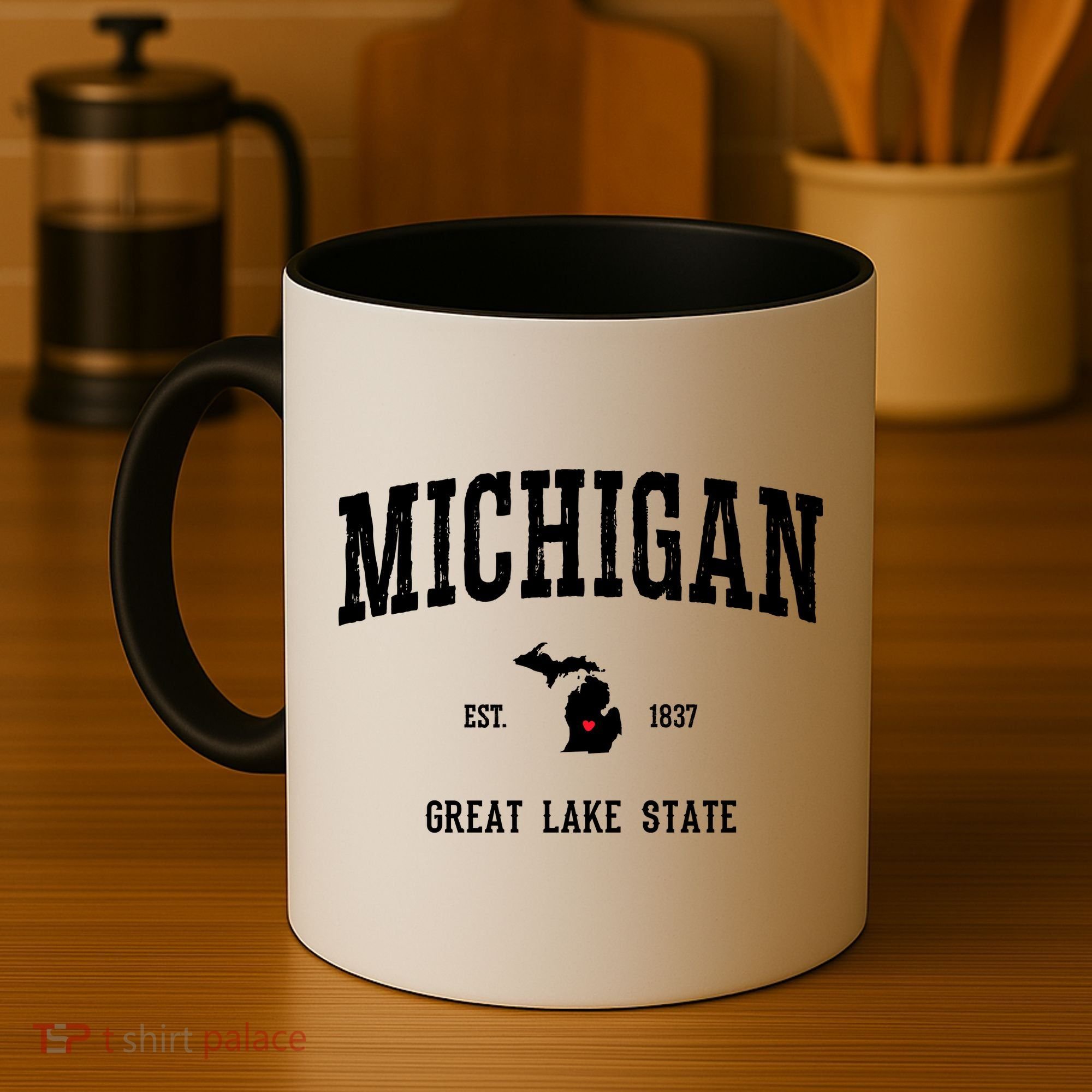 Love Michigan Great Lake State MI Est 1837 Home Coffee Mug