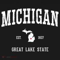 Love Michigan Great Lake State MI Est 1837 Home Ornament thumb 1