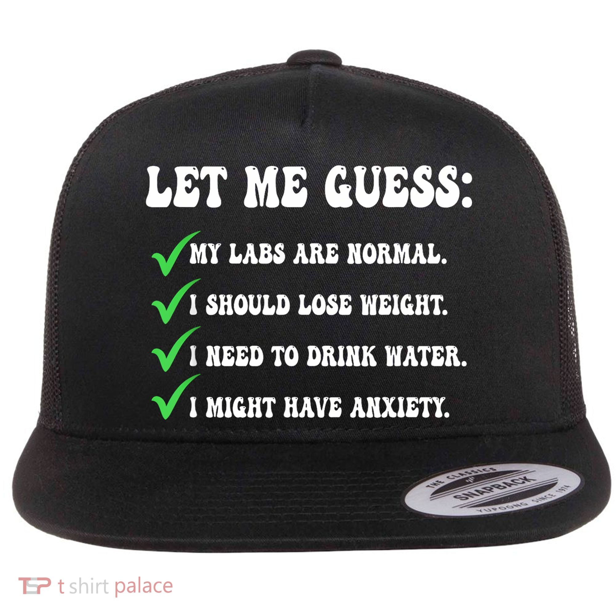 Let Me Guess My Labs Are Normal. I Should Lose Weight. Flat Bill Trucker Hat