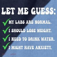 Let Me Guess My Labs Are Normal. I Should Lose Weight. Raglan Baseball Sleeve Shirt thumb 2