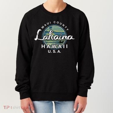 Lahaina Maui Hawaii Surfing Retro Women's Sweatshirt