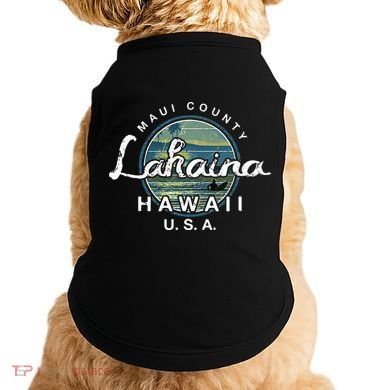 Lahaina Maui Hawaii Surfing Retro Doggie Tank