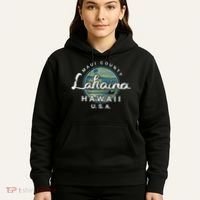 Lahaina Maui Hawaii Surfing Retro Hoodie thumb 5