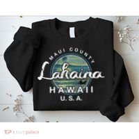 Lahaina Maui Hawaii Surfing Retro Sweatshirt thumb 2