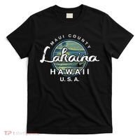 Lahaina Maui Hawaii Surfing Retro T-Shirt thumb 0