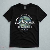Lahaina Maui Hawaii Surfing Retro T-Shirt thumb 5