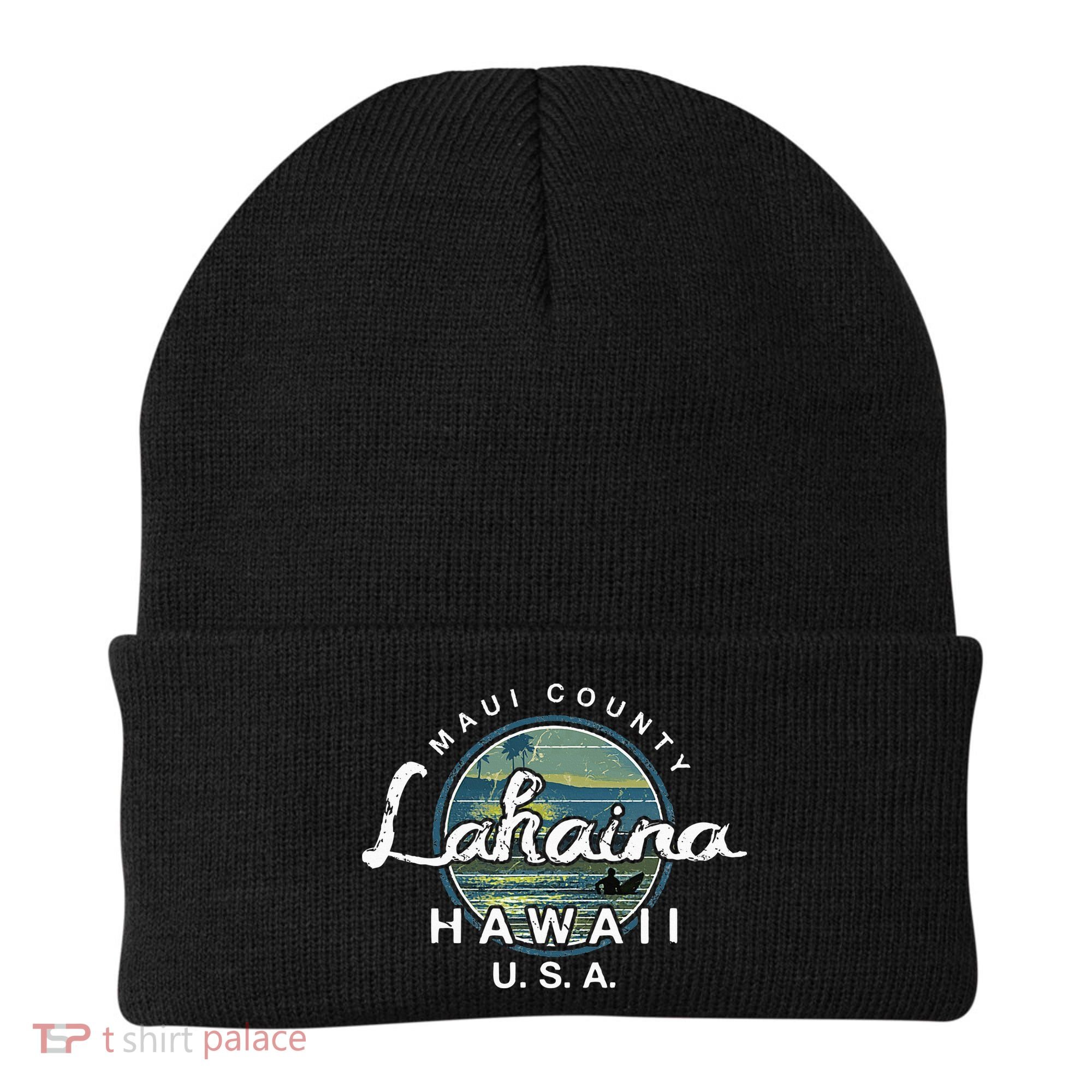 Lahaina Maui Hawaii Surfing Retro Beanie