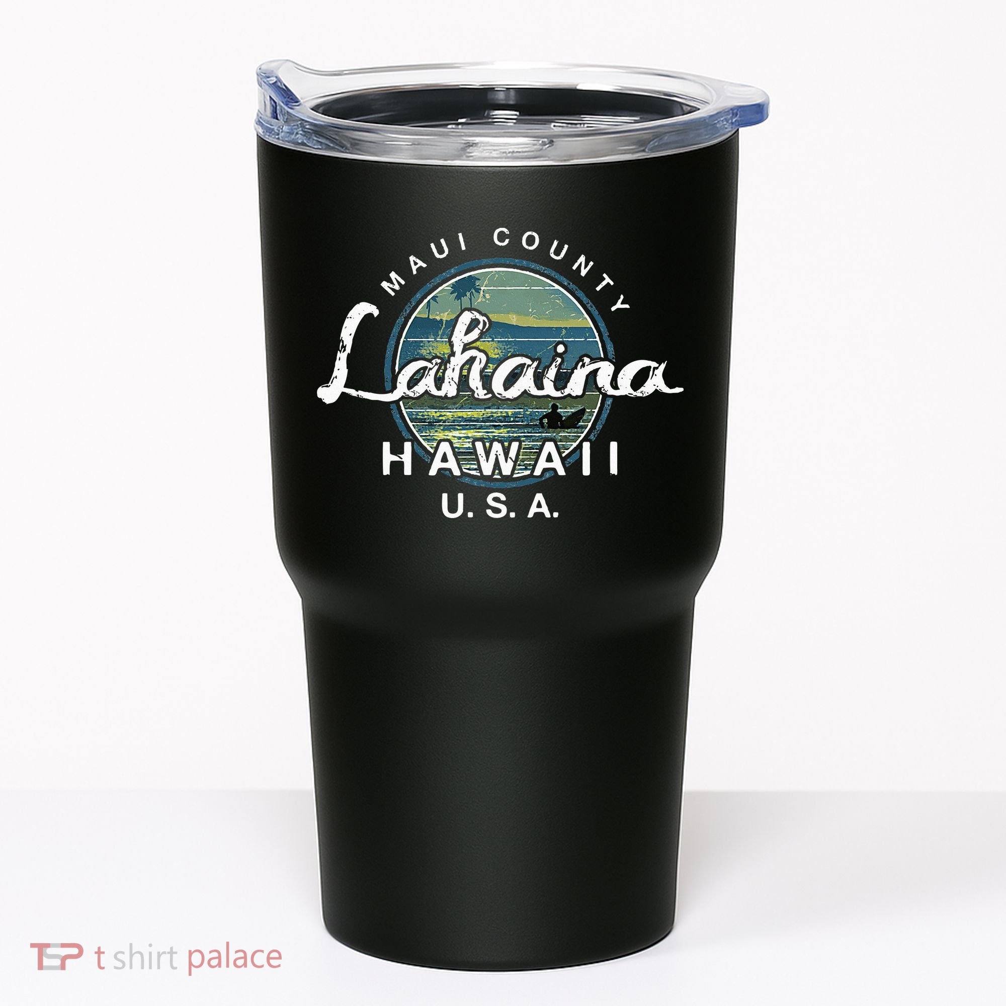 Lahaina Maui Hawaii Surfing Retro Tumbler