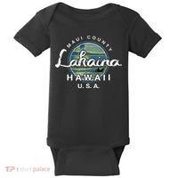 Lahaina Maui Hawaii Surfing Retro Baby Bodysuit thumb 0