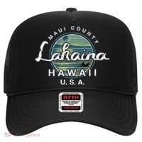 Lahaina Maui Hawaii Surfing Retro Hat thumb 0