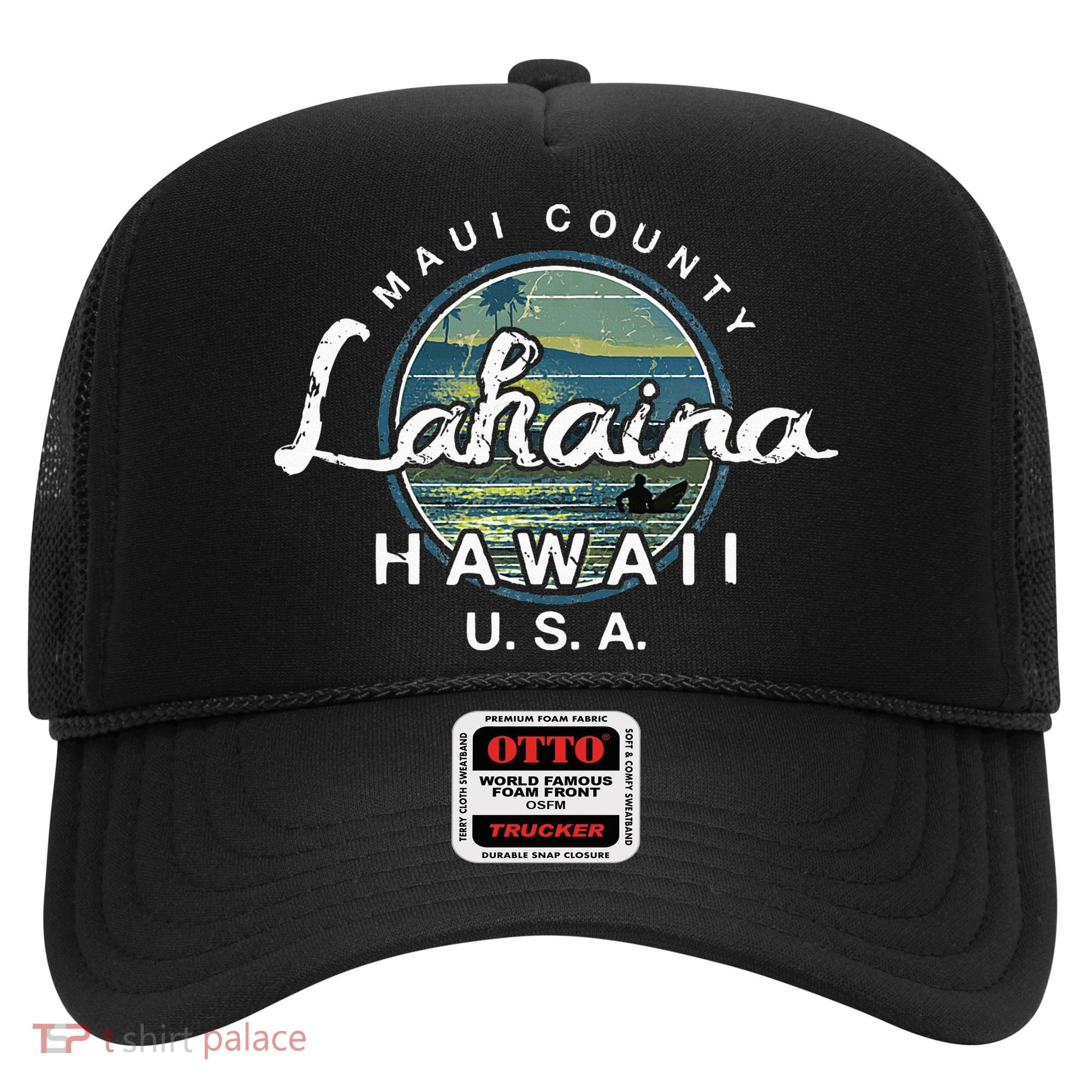 Lahaina Maui Hawaii Surfing Retro Hat