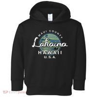 Lahaina Maui Hawaii Surfing Retro Toddler Hoodie thumb 0