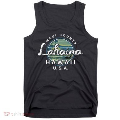 Lahaina Maui Hawaii Surfing Retro Tank Top