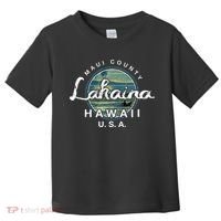 Lahaina Maui Hawaii Surfing Retro Toddler T-Shirt thumb 0