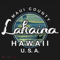Lahaina Maui Hawaii Surfing Retro Visor thumb 3
