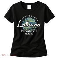 Lahaina Maui Hawaii Surfing Retro Women's T-Shirt thumb 0