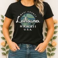 Lahaina Maui Hawaii Surfing Retro Women's T-Shirt thumb 2