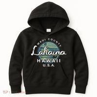 Lahaina Maui Hawaii Surfing Retro Kids Hoodie thumb 0