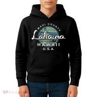 Lahaina Maui Hawaii Surfing Retro Kids Hoodie thumb 4