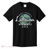 Lahaina Maui Hawaii Surfing Retro Kids T-Shirt thumb 0