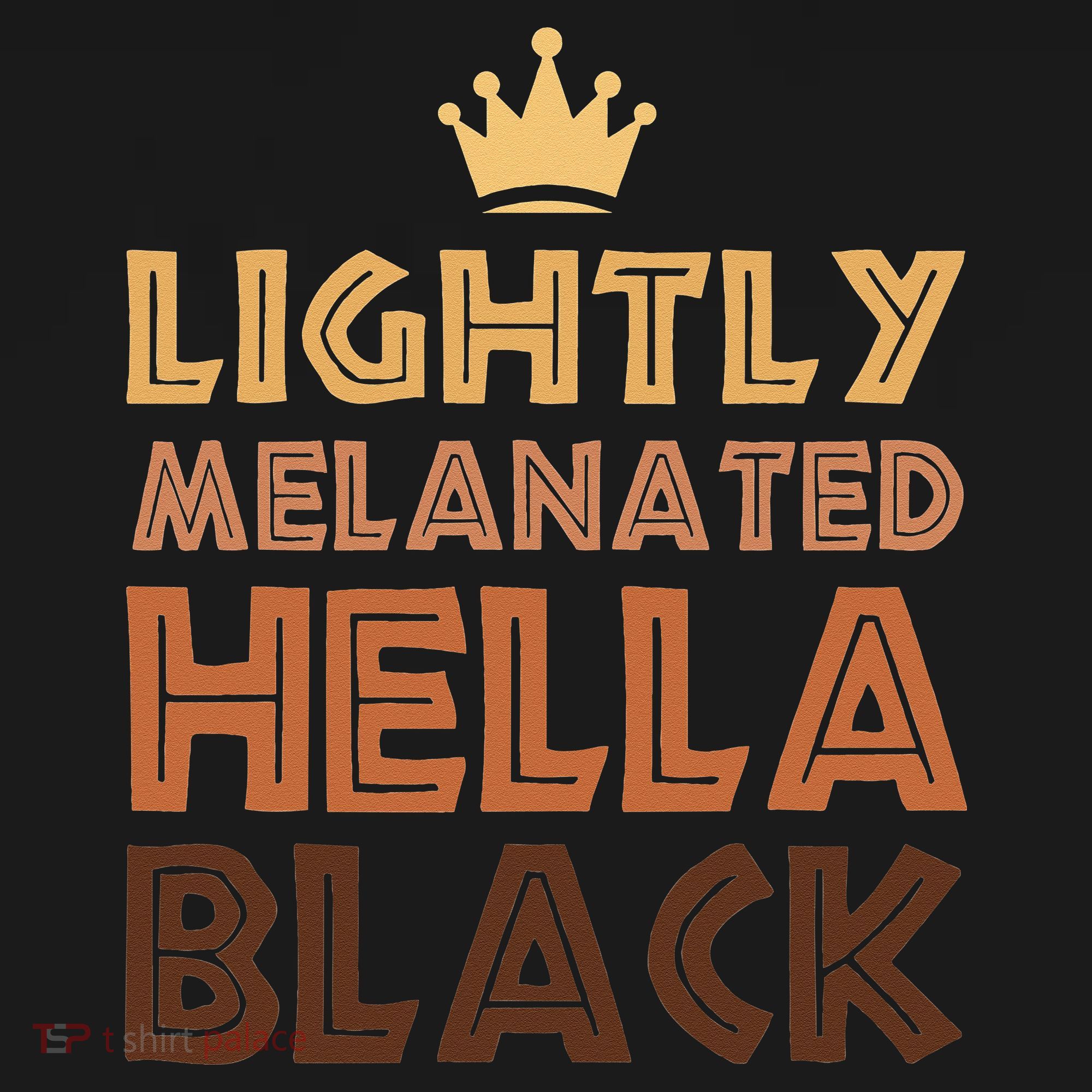 Lightly Melanated Hella Black Afro Queen African American Women's Hoodie