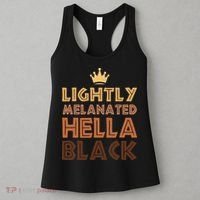 Lightly Melanated Hella Black Afro Queen African American Women's Tank Top thumb 3