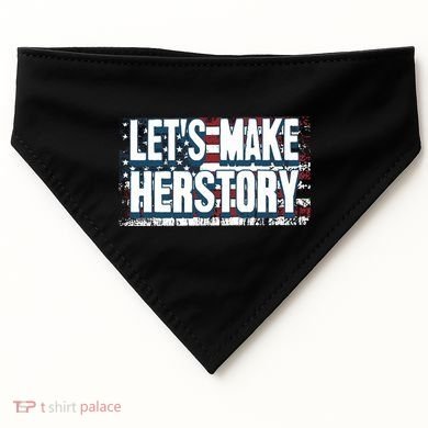 Lets Make Herstory Feminist USA-Made Doggie Bandana