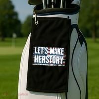 Lets Make Herstory Feminist Golf Towel thumb 2