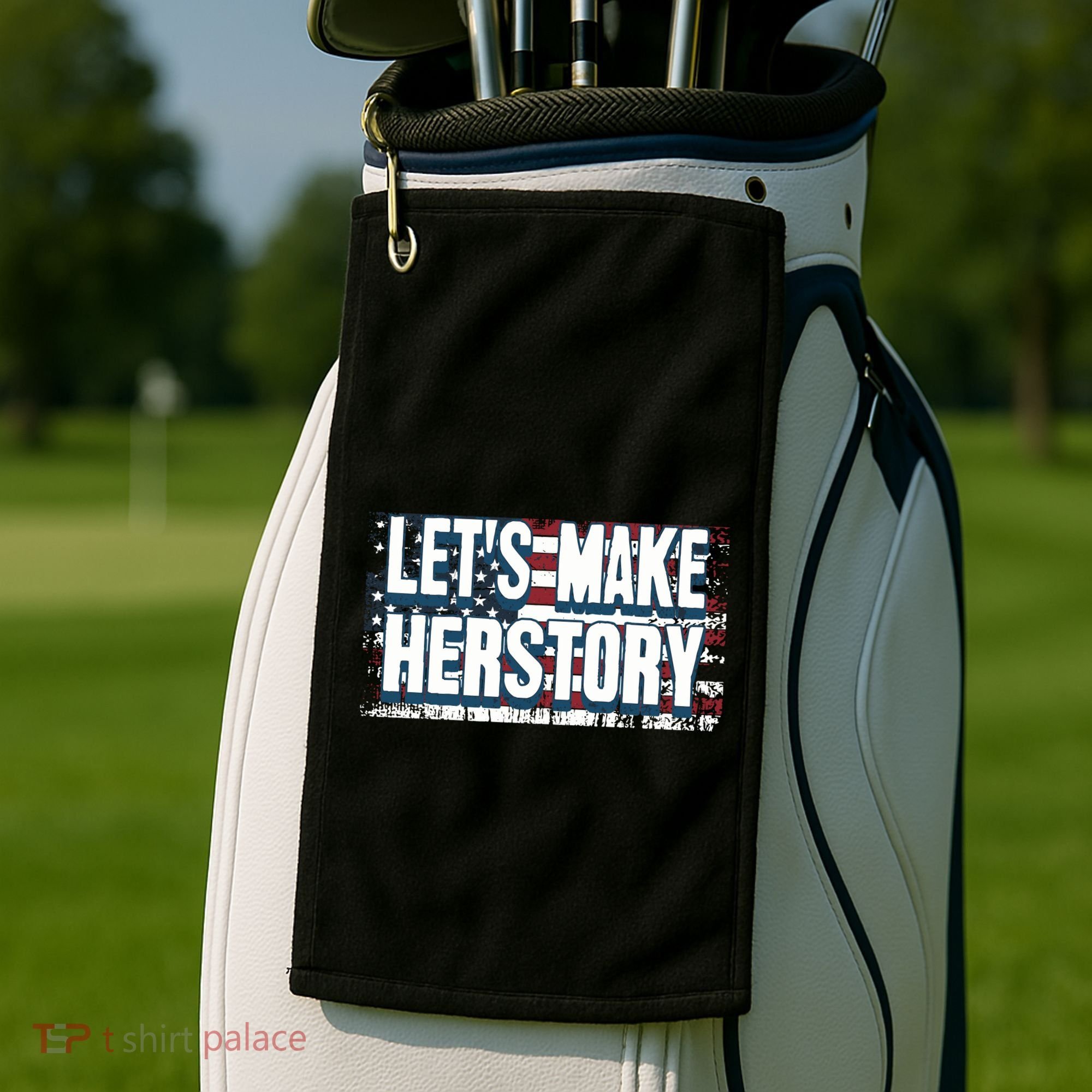 Lets Make Herstory Feminist Golf Towel