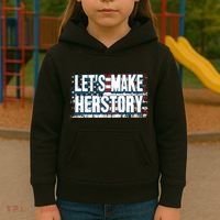 Lets Make Herstory Feminist Kids Hoodie thumb 3