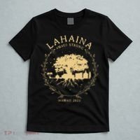 Lahaina Maui Hawaii Strong Golden Banyan Tree Shoreline Supportive T-Shirt thumb 5